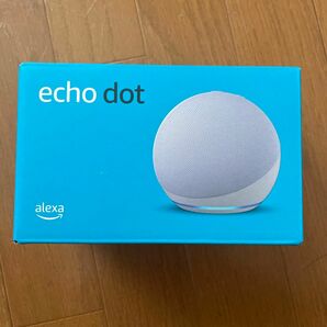 【新品未開封】Echo Dot (エコードット) 第5世代 - Alexa、センサー搭載、鮮やかなサウンド｜グレーシャーホワイト