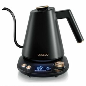 【LEACCO】新品 未使用品 電気ケトル 温度調節 コーヒーポット ドリップケトル おしゃれ 細口 コーヒー 温度設定