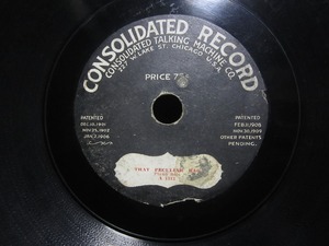 ★☆CONSOLIDATED RECORD 10吋 THAT PECULIAR RAG / MEDLEY OF TED SNYDER HITS 蓄音機用レコード 中古品☆★[6020] 