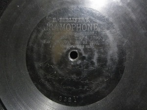 **SP record record one side record 7.E.BERLINER'S GRAMOPJONE details unknown gramophone for secondhand goods **[6026]