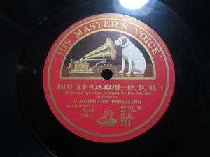 **SP record record 10.WALTZ IN D FLAT MAJOR :pa is man gramophone for secondhand goods **[6084]