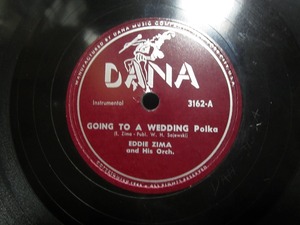 ★☆SP盤レコード 10吋 GOING TO A WEDDING / BOW TIE : EDDIE ZIMA 蓄音機用 中古品☆★[6133] 