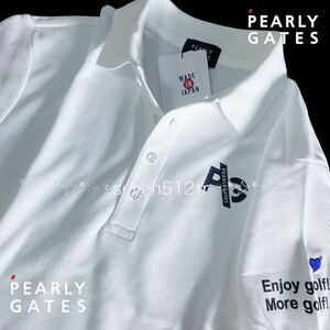本物 新品 41067146 PEARLY GATESパーリーゲイツ/6(サイズLL)超人気 半袖ポロシャツ 凄くカッコイイ！