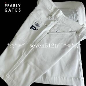 本物 新品 40961186 PEARLY GATESパーリーゲイツ/6(サイズLL) 超人気 ストレッチハーフパンツ 防透防止・UV 凄くカッコイイ！の画像1