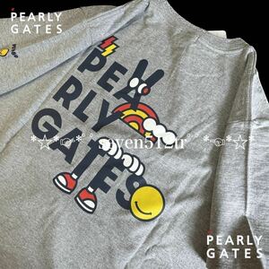 本物 新品 41058115 PEARLY GATESパーリーゲイツ/5(サイズL)超人気 どうしちゃったPG 半袖Tシャツ 日本製