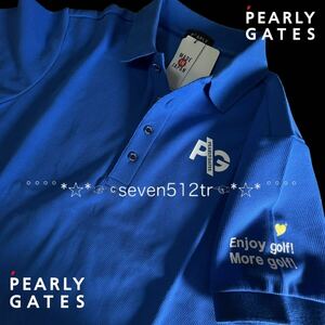 本物 新品 41097145 PEARLY GATESパーリーゲイツ/5(サイズL)超人気 半袖ポロシャツ 凄くカッコイイ！