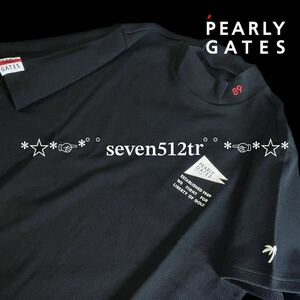本物 新品 41095156 PEARLY GATESパーリーゲイツ/6(サイズLL)超人気 ハイネック半袖シャツ