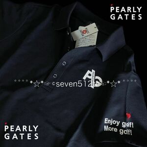 本物 新品 51054145 PEARLY GATESパーリーゲイツ/5(サイズL)超人気 半袖ポロシャツ 凄くカッコイイ！