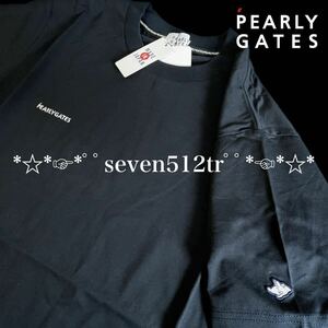 本物 新品 41118105 PEARLY GATESパーリーゲイツ/5(サイズL)超人気 半袖シャツ フライングラビット・日本製