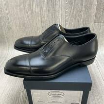 【アウトレット】CROCKETT&JONES◆AUDLEY3◆ブラック◆サイズ7.5(25.5cm) 紳士革靴ストレートチップ英国製クロケットアンドジョーンズ_画像1