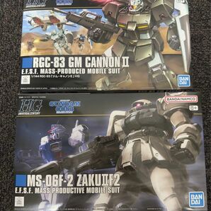 HG MS-06F-2 ザクⅡF2型 連邦仕様 + RGC-83 ジム・キャノンⅡ セット　送料無料