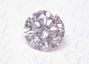 [100 jpy ~]FAINT PINK( natural color )0.285ct natural diamond I1 RD