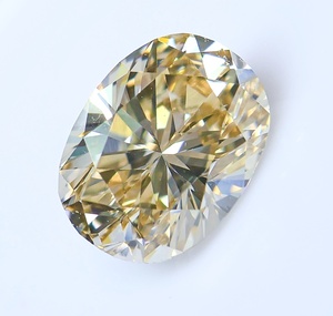[100 jpy ~]1.126ct!VS1! natural diamond LIGHT YELLOWISH BROWN( natural color )OV cut 