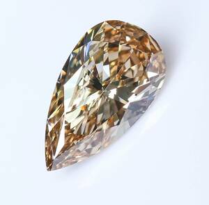 【１００円～】1.401ｃｔ！ＶＳ２！天然ダイヤ FANCY LIGHT BROWN（ナチュラルカラー）PSカット