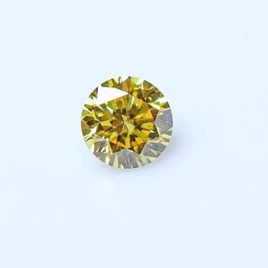 【１００円～】VS2！ペアルース！計0.158ｃｔ 天然ダイヤ FANCY VIVID YELLOW（ナチュラルカラー）の画像3