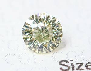 【１００円～】VS2！0.325ｃｔ 天然ダイヤ ベリーライトイエロー（ナチュラルカラー）ＲＤ