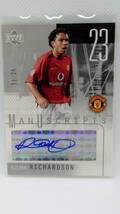 【Kieran Richardson】 UPPER DECK　MANCHESTER UNITED 2003　25枚限定ブラック版　直筆サインカード_画像1