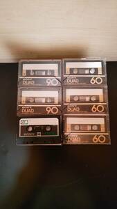 SONY DUAD 90 minute x 3 60 minute x 3 cassette tape 6 pcs set used