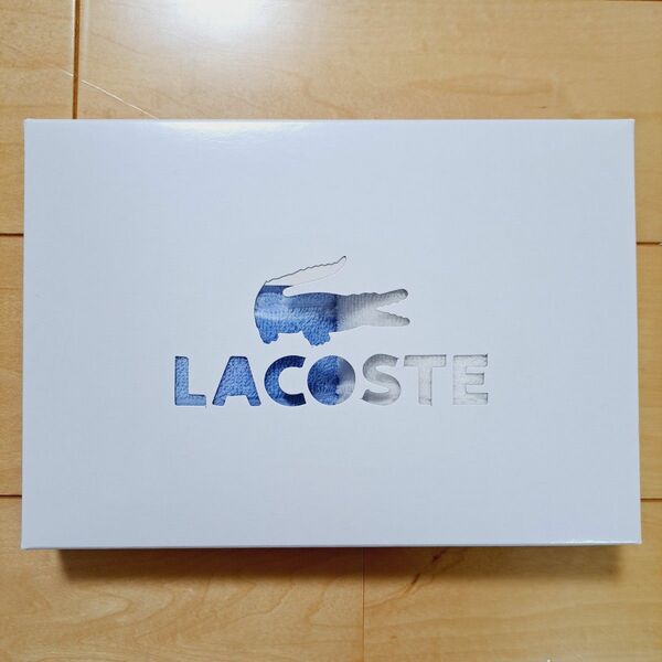 LACOSTE タオルハンカチ 白 青 2枚セット タオル ハンカチ ハンドタオル ラコステ 新品