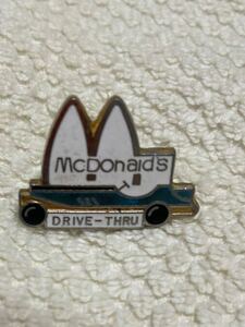 マクドナルド　ピンバッジ ピンバッチ ドライブスルー　drive thru ビンテージ　ヴィンテージ　McDonald マック　