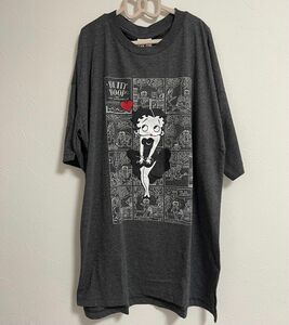 新品 BettyBoop ベティ・ブープ ビッグサイズ 大きいサイズ グレー