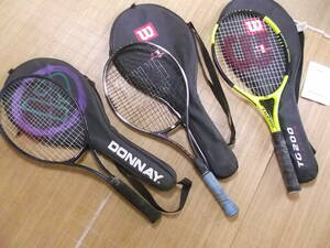 テニスラケットとケース　3本セット　ウィルソン2本　DANNAY　1本