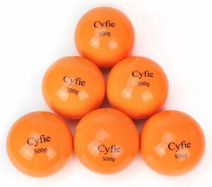 オレンジ 500g 野球 トレーニング Cyfie 野球&ソフト 練習用 ボール 6球セット