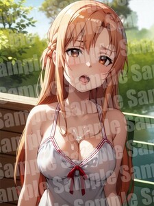 アスナ ソードアートオンライン SAO A4 アート ポスター イラスト 同人 美少女 ファンアート アニメ 高品質 【a237】