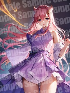 ラクス ガンダムSEED A4 アート ポスター イラスト 同人 美少女 ファンアート アニメ 高品質 セクシーアート【a218】