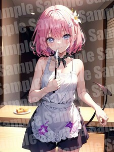 モモ・ベリア・デビルーク ToLOVEる A4 アート ポスター イラスト 同人 美少女 ファンアート アニメ 高品質 セクシー【a259】