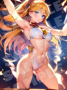 愛野美奈子 セーラーヴィーナス 美少女戦士セーラームーン A4 アート ポスター イラスト 同人 ファンアート アニメ 高品質 【a798】