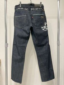 【未使用】初期 マスターマインド×リーバイス コラボW32フェノムデニムパンツ アーカイブ mastermind×Levi's Fenom 