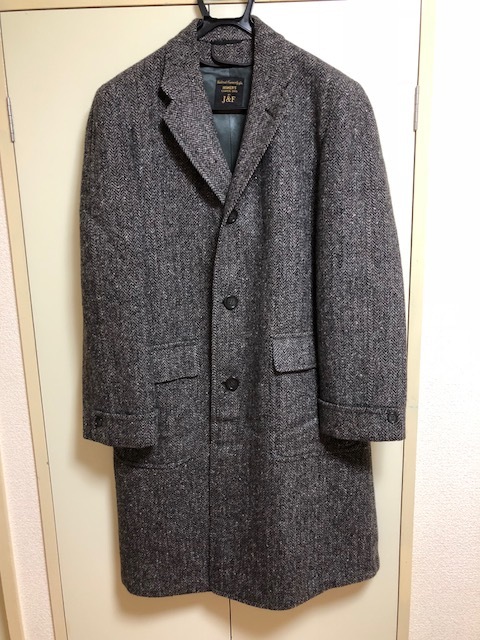 英国製ビンテージ BURTON CROMBIE CLOTH ラグランウールコート