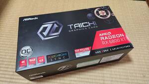 【中古品】ASRock Radeon RX6800XT Taichi 16GB【グラフィックボード】箱あり