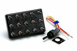 CARTEK カーテック FIA レインライトキット 3モード 15LED 90x58xD13mm 横タイプ