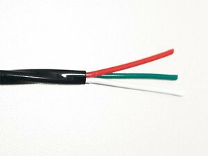 KTD モールド線 #3MH0.5 R-W-G (ETFE) 1m～ 3芯 0.5sq（AWG20相当）（赤/白/緑）TP/圧力用