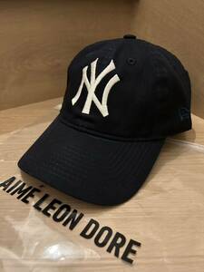 新品 Aime Leon dore New Era 9Twenty Cap NewYork Yankees Big Logo Ballpark エメ レオン ドレ ニューヨーク ヤンキース ロゴ 帽子