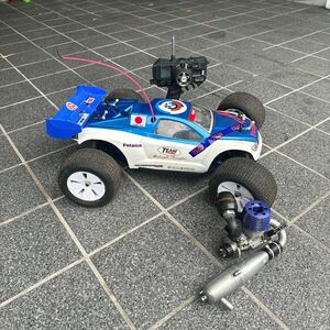  Kyosho radio-controller engine buggy 4WD mechanism loading Propo spare engine attaching 30~35 engine 