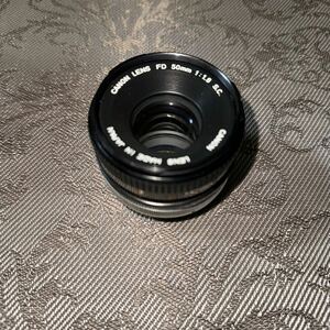 Canon camera lens FD 50mm F1.8 mold equipped 