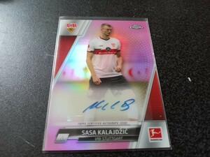 Topps21-22 Chrome Bundes Liga S.Kalajdzic Vfb Stuttgart Auto/75 75枚限定直筆サイン