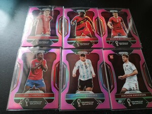 Panini2022 Prizm FIFA World Cup Qatar PINK PRIZM 6枚セット S.Lukic/J.Dokuほか