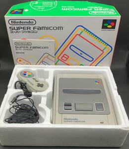 m74862■【箱説AC付属】任天堂 SFC スーパーファミコン 本体 SHVC-001 Nintendo SUPER FAMICOM ニンテンドー 通電確認 中古品