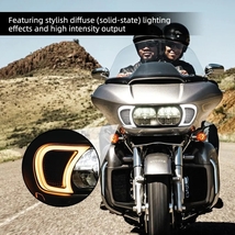 HARLEY ハーレー ロードグライド 2015～2023 LED ヘッドライト ベント アクセント ライト インジケータライト_画像4