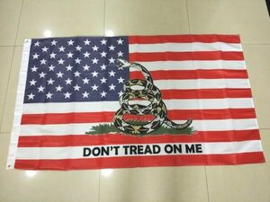 アメリカ国旗 星条旗 ミリタリー DONT TREAD 大型フラッグ 4号 150X90cm