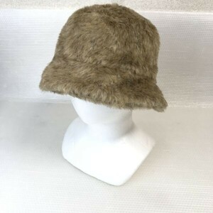 Made in Japan★POZZY RAP/ポジーラップ★フェイクファー/バケットハット【サイズフリー/茶/brown】hat◆CB22