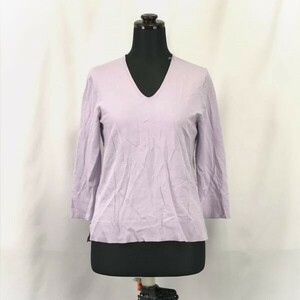 三陽商会★トランスワーク/trans work★長袖カットソー/Tシャツ【38/women’s size -M/紫系/purple】Tops/Shirts◆BH238