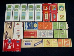 戦前 中国のたばこラベル 20点 レトロ アンティーク デザイン パッケージ 資料