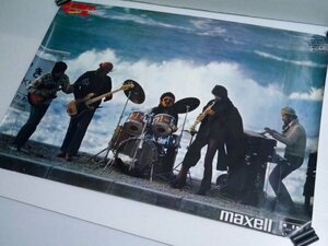 当時物「ネイティブ・サン」ポスター 103×73cm maxell 目を醒ませ、音楽人間 本田竹曠 峰厚介 川端民生 村上寛 大出元信 S8