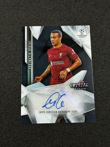 Thiago Alcantara 直筆サインカード 2022-23 Topps Crystal Auto チアゴ・アルカンタラ Liverpool