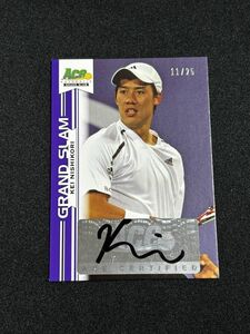 【25枚限定】 錦織圭 直筆サインカード 2013 Ace Grand Slam Purple Auto Tennis テニス Kei Nishikori